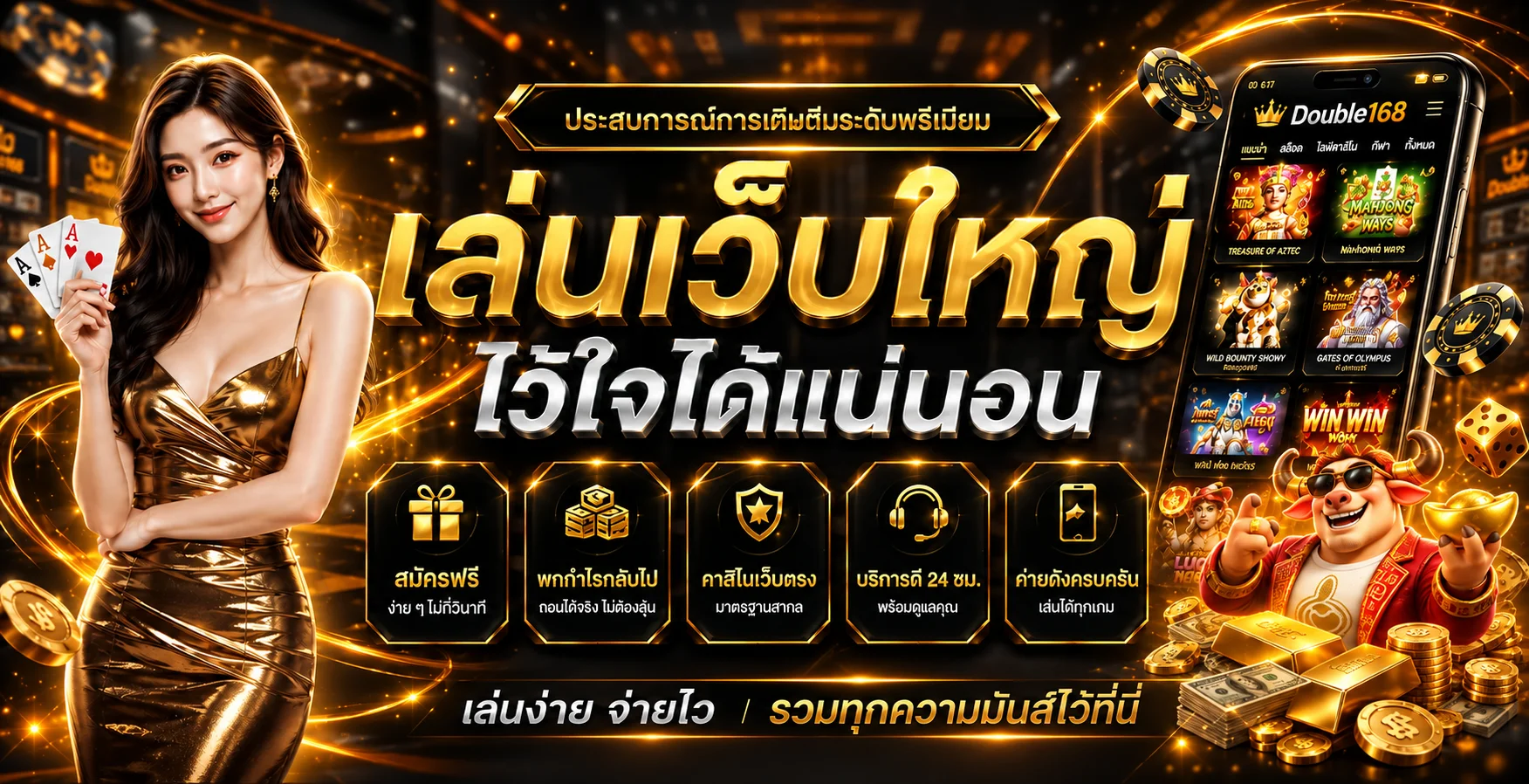 สล็อตออนไลน์ Double168 พร้อมข้อมูลเลือกเกม